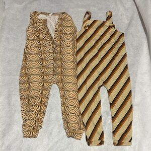 Stylish Kids Tan and Brown Patterned Bottoms